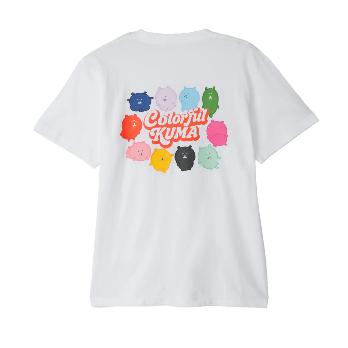 ナガノキャラクターズ Tシャツ カラーなくまたち ホワイト - Image 6