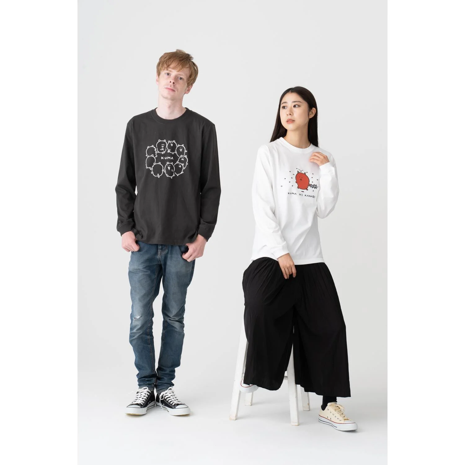 ナガノのくま L/S Tシャツ ダンス スミ - Image 9